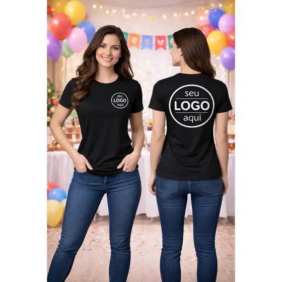 Camiseta Personalizada com Sua Logo Ideal para Empresas e Eventos