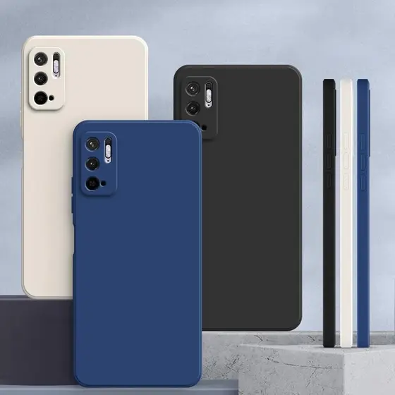 Capinha Redmi Note 10 5G , Cor Sólida Note10 5G Protetora De silicone anti-Queda De Lisa Simples YT