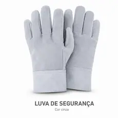Luva de Raspa Soldaforte Reforçada Punho 7cm CA 43163 1 Par