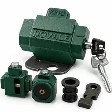 Cadeado Solo Dovale King 3 Verde para Porta de Aço Trava Firme no Piso