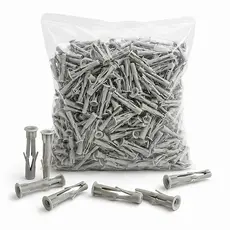 kIT 1000  - Bucha 6mm Tijolo Furado Bloco Parede Oca com Aba