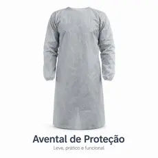 Avental de Raspa para Soldador Serralheiro Proteção Frontal para Solda e Trabalho