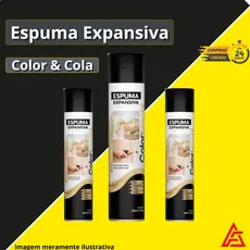 Espuma Expansiva Color & Cola - Escolha a sua quantidade