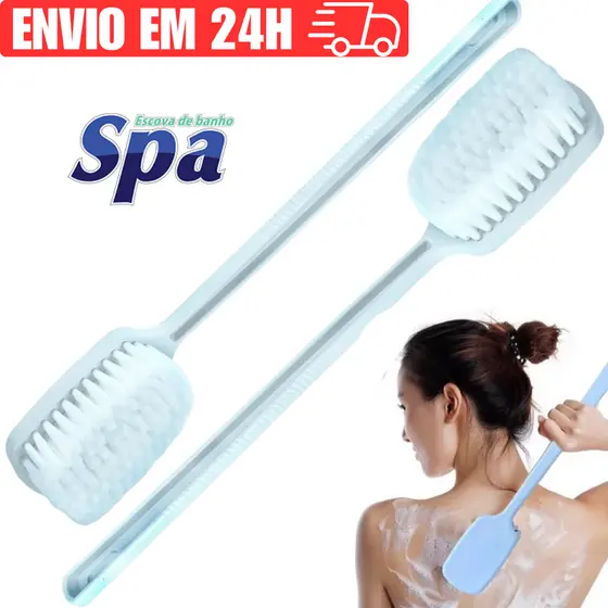 Escova de Banho Costas Grande Massageadora Corporal Cabo Longo Lavar Pneu Carro Roda Condor