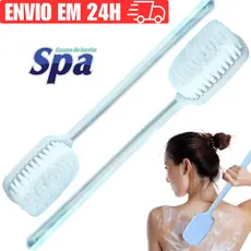 Escova de Banho Costas Grande Massageadora Corporal Cabo Longo Lavar Pneu Carro Roda Condor