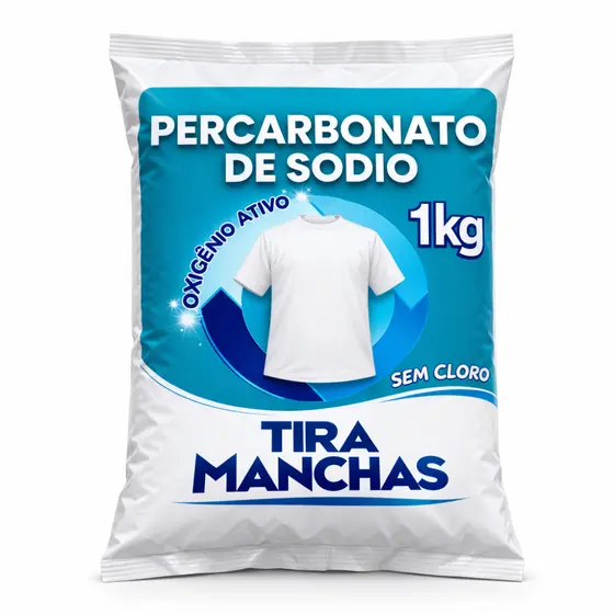Percarbonato de Sodio 1kg Granulado em Pó Branqueador 100% Puro Alvejante Lava Roupa Calisul Premium