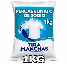 Alvejante Pecarbonato de Sodio 1kg Puro Tira Manchas Limpeza Casa Roupas Sofá Tecido Banco Carro