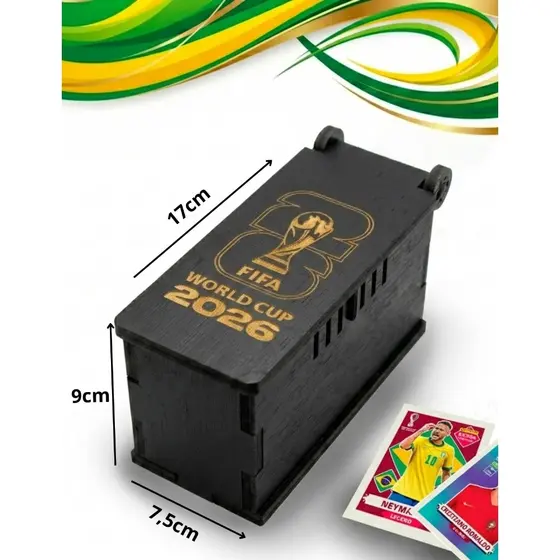 Porta Figurinhas para Álbum Copa do Mundo 2026