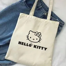 Bolsa Ecobag Hello Kitty Variedades Sacola Ecológica Escola Faculdade Academia Presente Prático