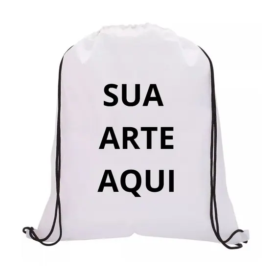 Mochila de Costas PERSONALIZADA Infantil Sacola De Costas MANDE SUA ARTE PARA NÓS