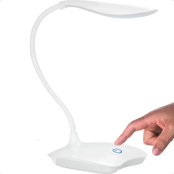 Luminária Articulável de Mesa Led Touch Abajur Cama Recarregável