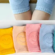 Kit 2 Pares Joelheira Bebe Engatinhar Infantil Proteção Para Joelhos Crianças Meias
