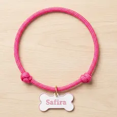 Colar pet ajustável com placa de identificação e nome - Varias Cores e tamanhos - Cães e Gatos