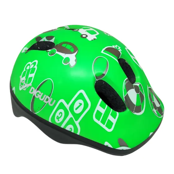 Capacete Infantil Verde Ciclismo Baby Digudu Patins Skate Corrida Bike Proteção Segurança