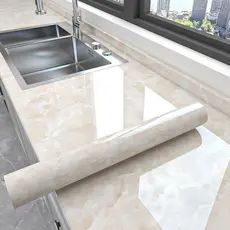 15M *60CM Papel de parede alumínio adesivo impermeável anti óleo para armário Cozinha