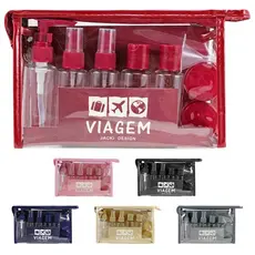 10 peças Porta Shampoo Frascos Pote Creme Para Viagem