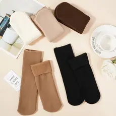 Kit ate 6 pares de meias/meia soquete térmica grossa flanelada fleece inverno frio intenso