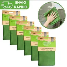KIT Limpa Vidro Pano Mágico Ákora Original Poliamida e Poliéster Microfibra