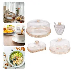 Kit Mesa de Café Twist Queijeira Boleira Açucareiro Manteigueira 4 Peças Bronze