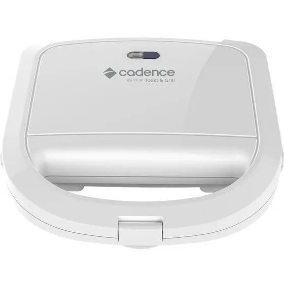 Sanduicheira Elétrica Cadence Toast & Grill Branca 110V