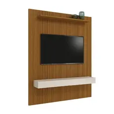 Painel Para Tv Até 75" Egeo Com Nicho 1,80M Off White Cedro