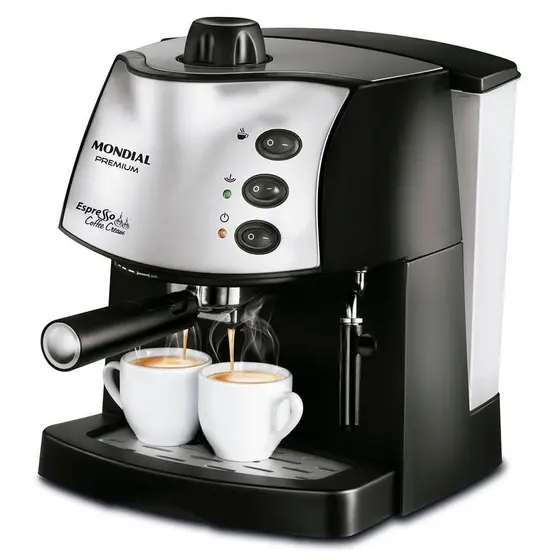 Máquina de Café Expresso Mondial Coffee Cream C-08 Preto/Inox 220V