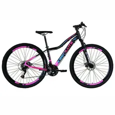 Bicicleta Aro 29 Absolute Hera Feminina Alumínio 21v Freio A Disco Garfo Suspensão Preto-rosa 15