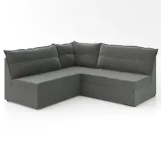 Sofá De Canto 5 Lugares Renaut Suede Cinza Mamflex Cinza