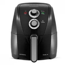 Fritadeira Sem Óleo Air Fryer Mondial 4L 1500W Preto-220V