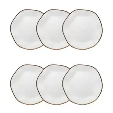 Conjunto De Pratos De Sobremesa 06 Peças Ryo Maresia Oxford