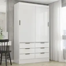 Guarda Roupa Sevilha 2 Portas 6 Gavetas Carioca Móveis