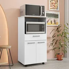 Balcão Multiuso Ambiente Duetto Duplo Forno Branco Supremo - Kits Paraná