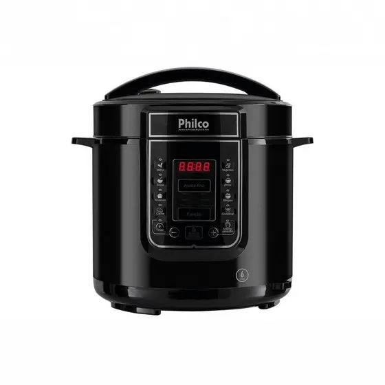 Panela De Pressão Digital Philco Inox 13 Programas 6L 110V