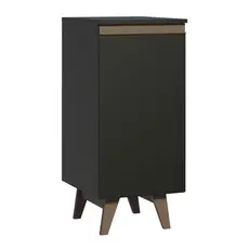 Balcão Madesa Reims 35cm 1 Porta Preto