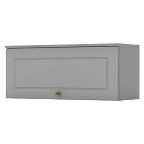 Armário Aéreo 1 Porta Basculante 80 Cm Americana Cinza - Henn