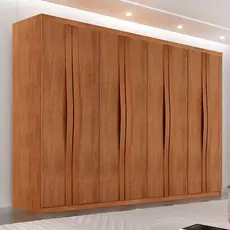 Guarda Roupa Casal Dunas Com 8 Portas E 4 Gavetas Moderna Naturalle
