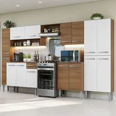 Armário De Cozinha Completa 325cm Rustic Emilly Madesa