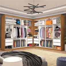 Closet Casal Duplo Rubi 8 Gavetas Cinamomo