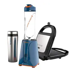 Kit Blender Zoop Sport Inox E Sanduicheira Prime Cadence 110V