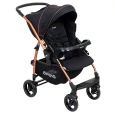 Carrinho De Bebê Burigotto Rio 22 Reversível Até 22kg Preto Cobre