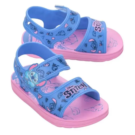 Sandália Bebê Grendene Disney Stitch Papete Baby Conforto Leve Diversão 22991
