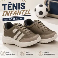 Tênis Infantil Masculino Casual Juvenil Super Confortável Full