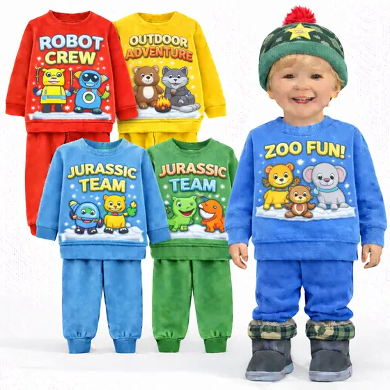 Kit Sortido 2 ou 4 Peças Moletom Infantil Inverno Menino Conjunto Moletom Inverno Flanelado Moletom Masculino Peluciado