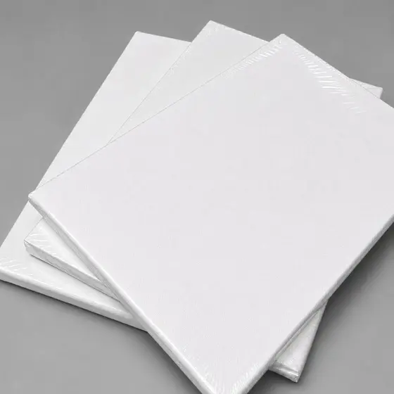 Kit 5 Telas Para Pintura 20x30cm Algodão com Armação de Madeira
