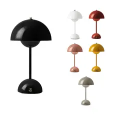 Abajur Luminária De Mesa Cogumelo USB Recarregável LED Touch Quarto Sala