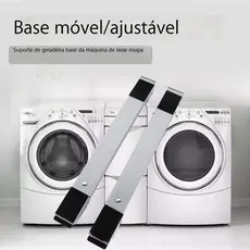 Suporte Aluminio De Rodinhas Universal Para Geladeira, Fogão E Máquina De Lavar Top