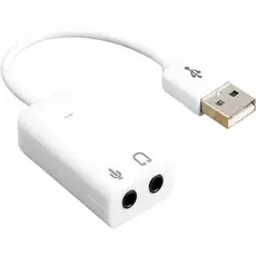 Placa de Aúdio 7.1 Adaptador P2/USB Fone e caixa de som Prático e eficiente