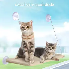 Cama Para Gatos Rede Suspensa Suporta Até 20kg Cama De Animal De Estimação Assento De Janela De Sol