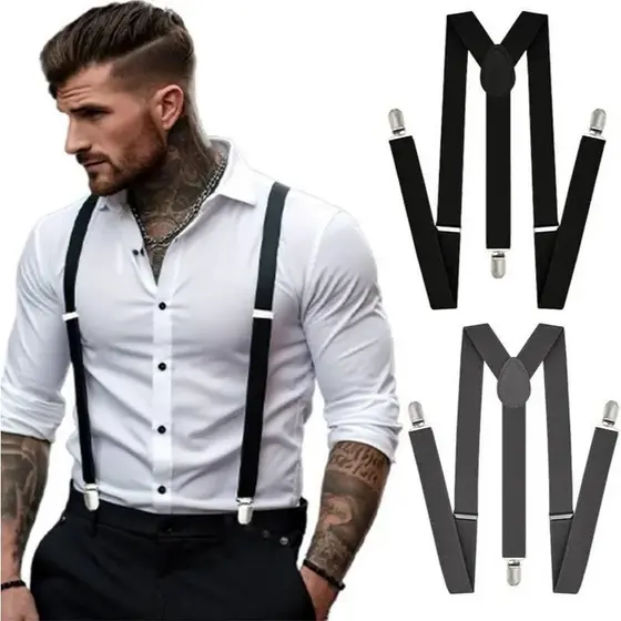 Suspensório Adulto Unissex Ajustável Masculino Feminino Varias Cores