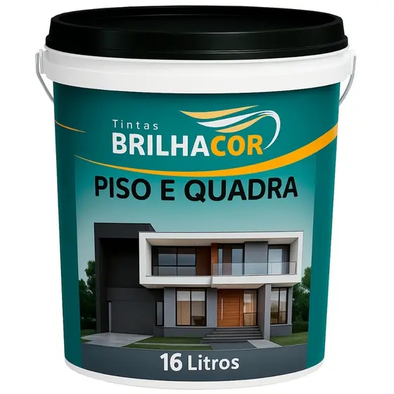 Tinta Acrílica Brilhacor Fosca 16L Alta Cobertura Para Parede Interna Externa Secagem Rápida Durável